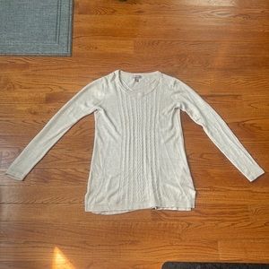 Large Cream White Stag Sweater